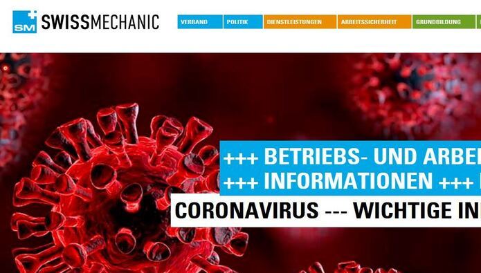 Corona-Virus: Swissmechanic begrüsst Massnahmen des Bundes